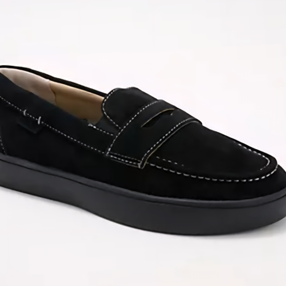 New Women's Waco Shoe Company Black Malibu‎ Penny Loafers, Size 10 D